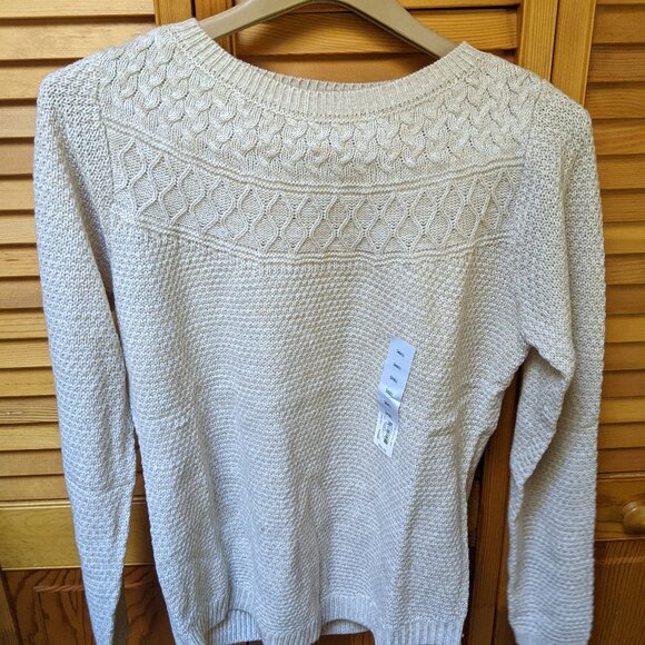 croft & barrow Sweaters - Kohl's Croft and Barrow Cable Yoke Pullover Sweater